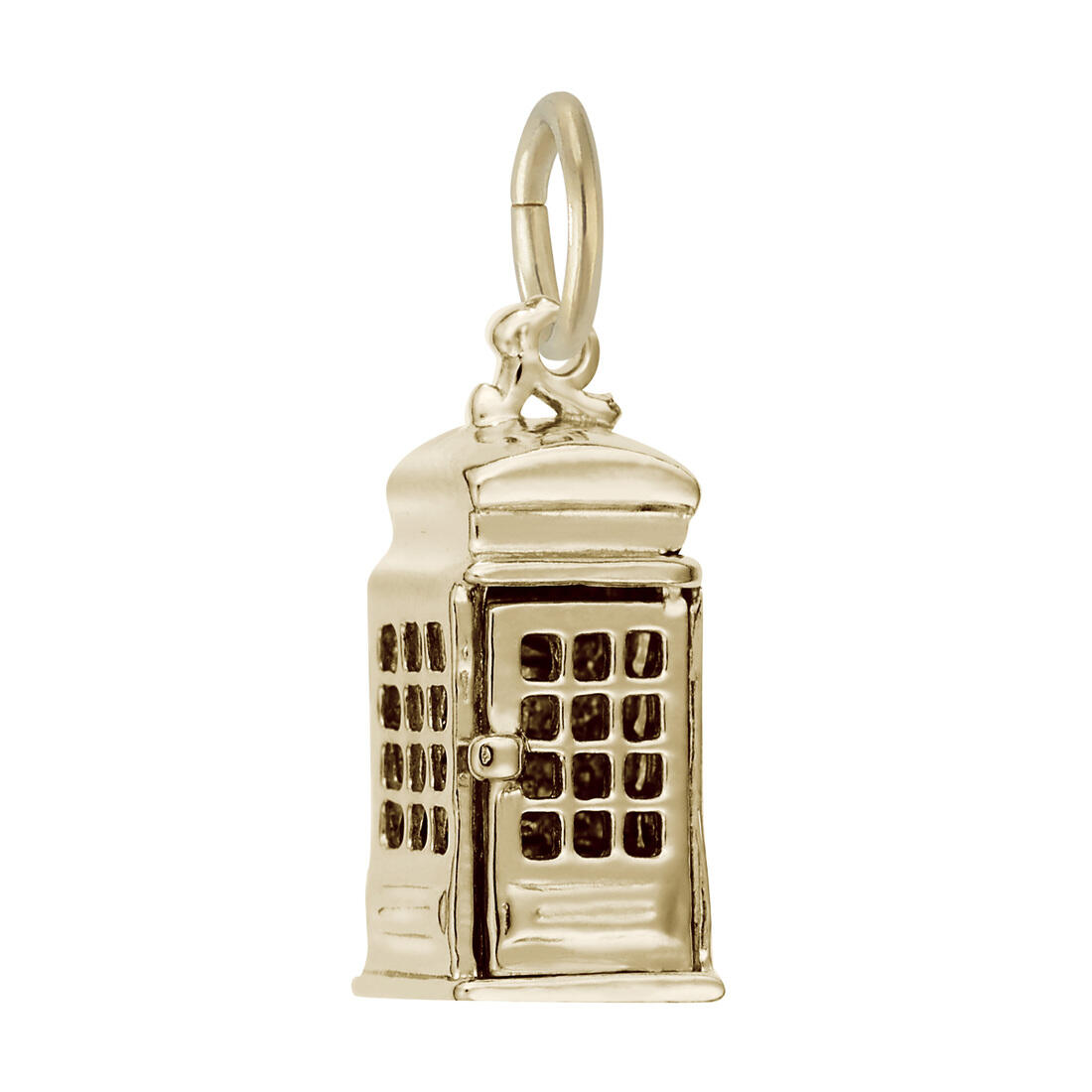 10K or 14K Gold Phone Booth Charm by Rembrandt