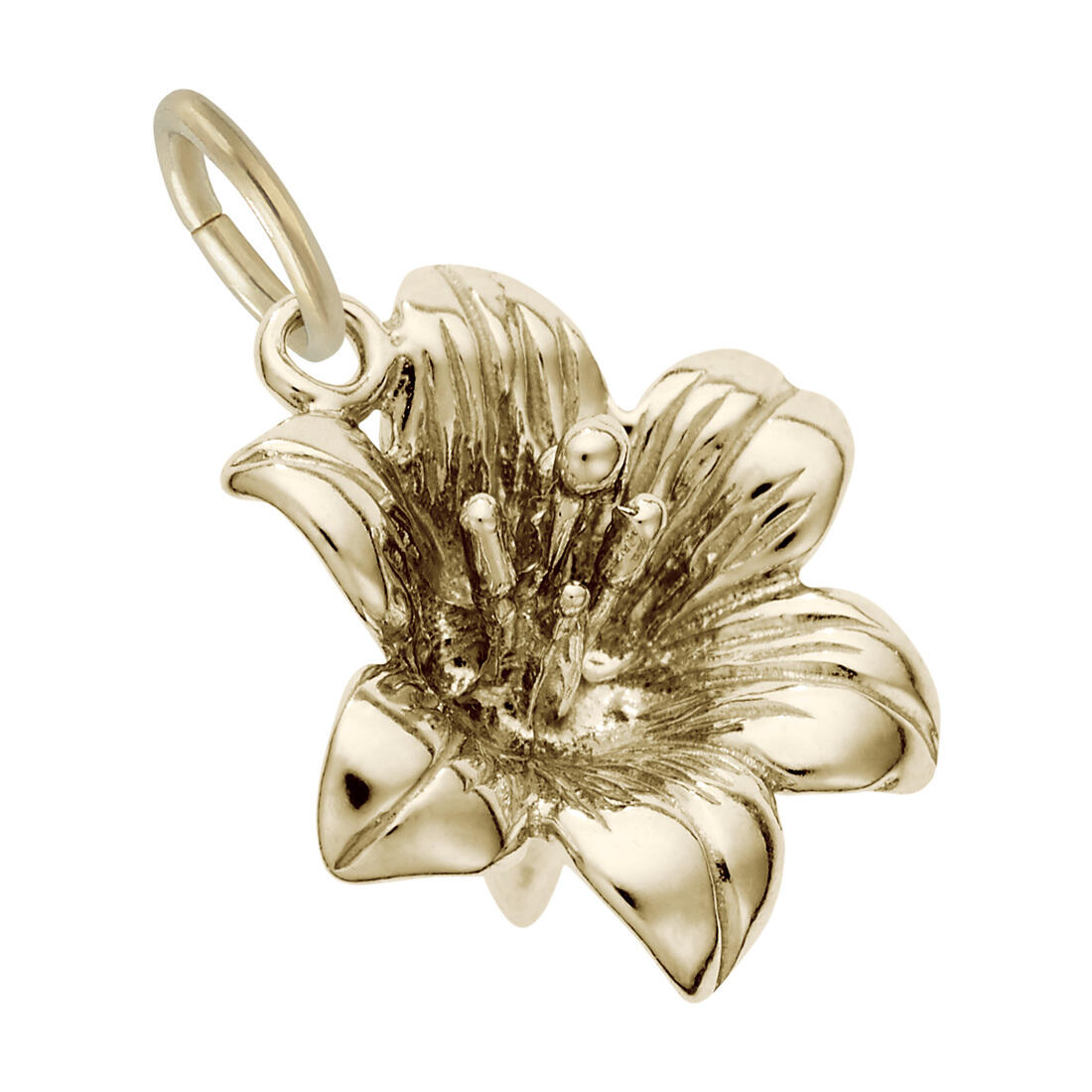 Lily Charm by Rembrandt 10K or 14K Gold or Sterling Silver - Picture 6 of 10