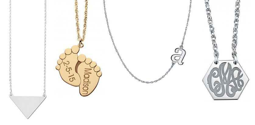 Sterling Silver Engravable and Personalized Necklaces