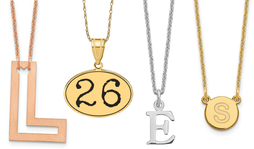 Initial and Number Necklaces