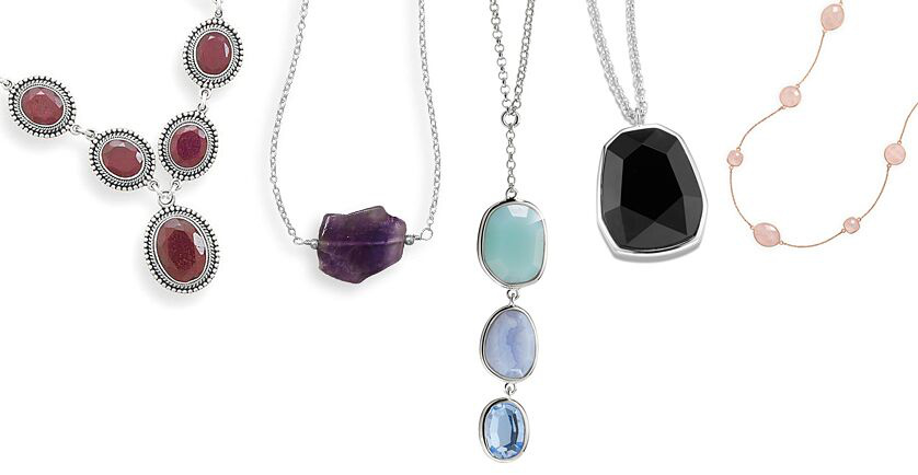 Sterling Gemstone Necklaces